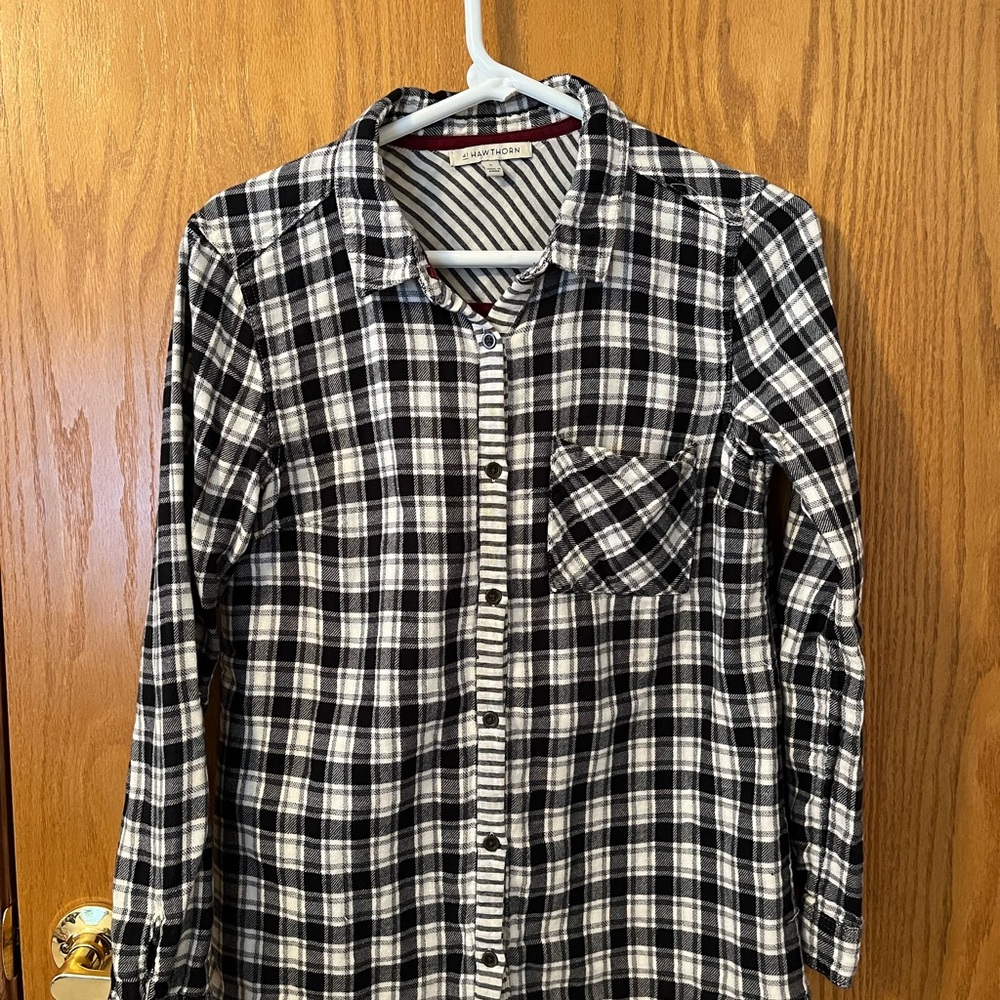 41 Hawthorn Black and White Plaid Shirt